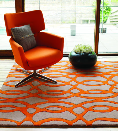 Kilimas Matrix WIRE ORANGE by Asiatic 2