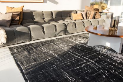 Kilimas Mad Men Griff-8655 White On Black20