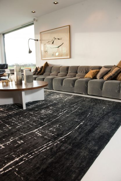 Kilimas Mad Men Griff-8655 White On Black15