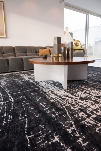 Kilimas Mad Men Griff-8655 White On Black12