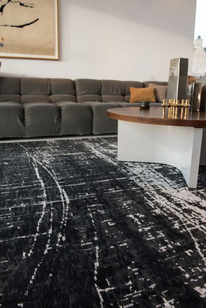 Kilimas Mad Men Griff-8655 White On Black11