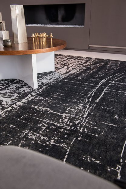 Kilimas Mad Men Griff-8655 White On Black8