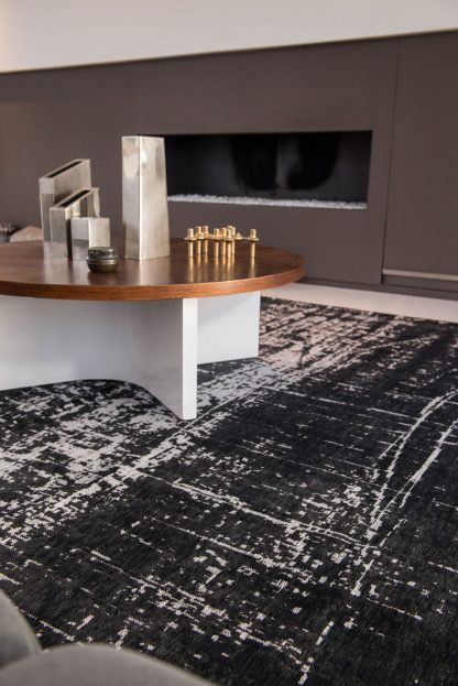 Kilimas Mad Men Griff-8655 White On Black 7