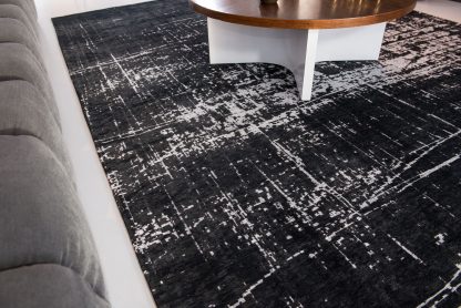 Kilimas Mad Men Griff-8655 White On Black6