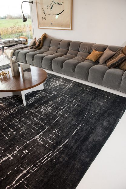 Kilimas Mad Men Griff-8655 White On Black3