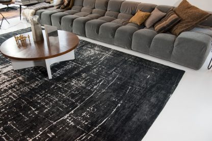Kilimas Mad Men Griff-8655 White On Black 2