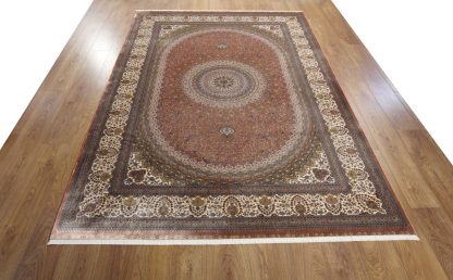 Kilimas Qum 2007A Beige-Burgundy 3