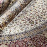 Kilimas Qum 2007A Cream-Bordo Round 2