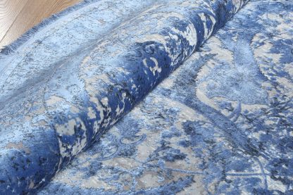Kilimas Trend Colors M455A Cream-Blue Round 2